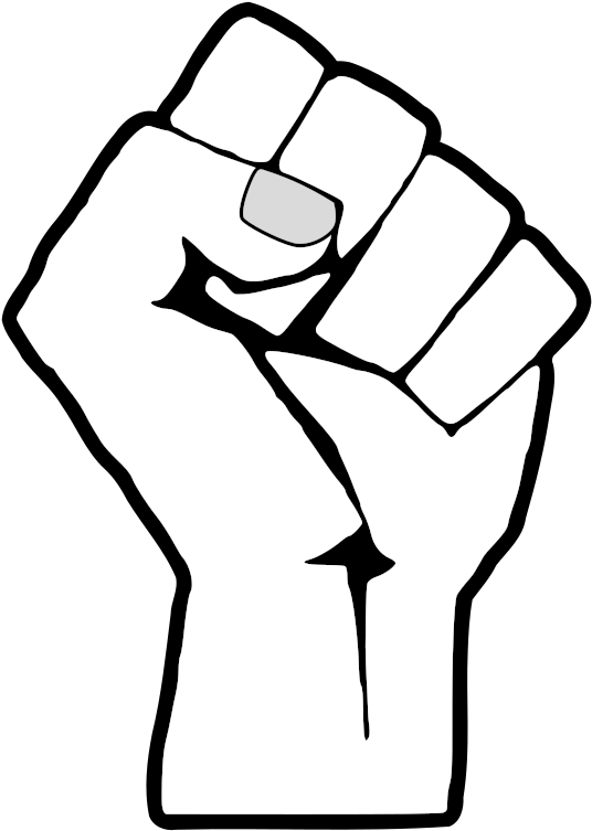 List Of Synonyms And Antonyms The Word - Black Power Fist White Clipart (569x800), Png Download