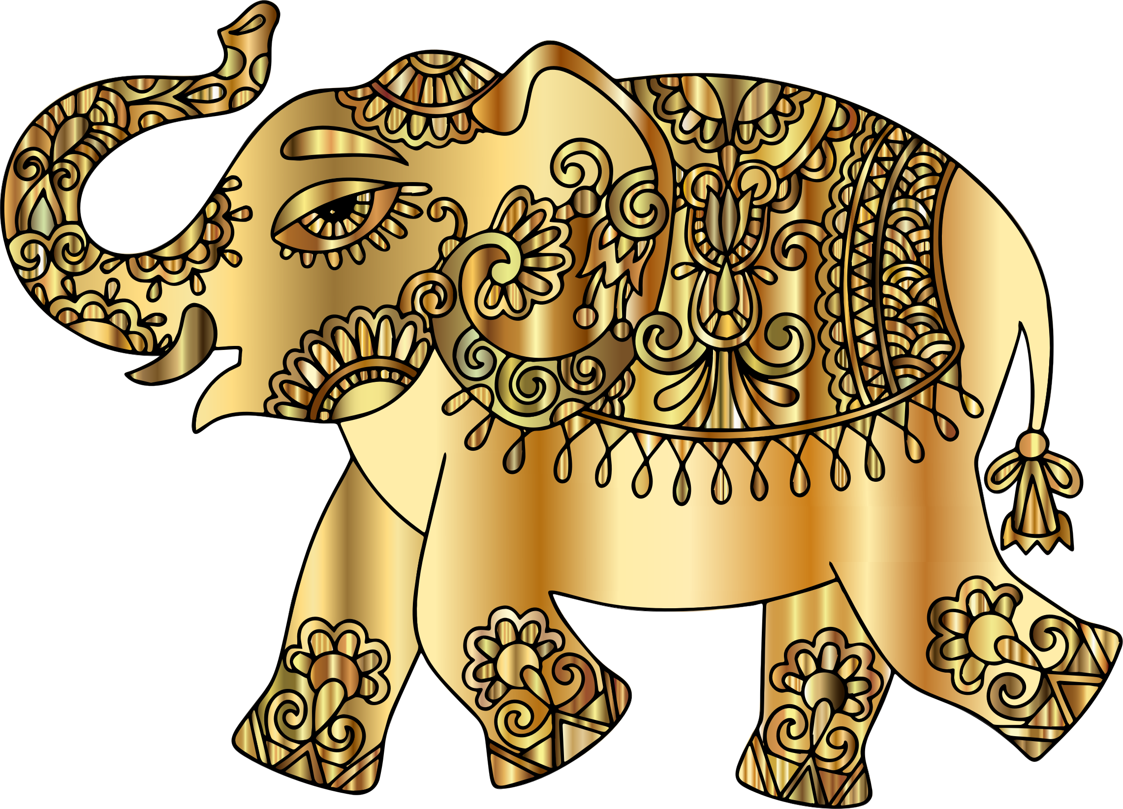 Big Image - Indian Elephant Clipart Png Transparent Png (2282x1644), Png Download