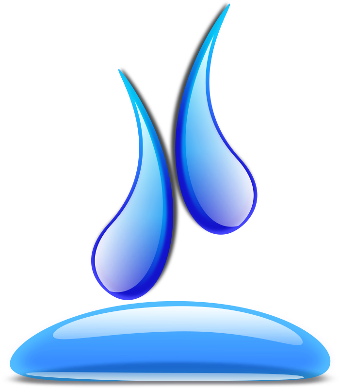 Water Drop Png Icon - Su Damlası Vektörel Clipart (701x800), Png Download