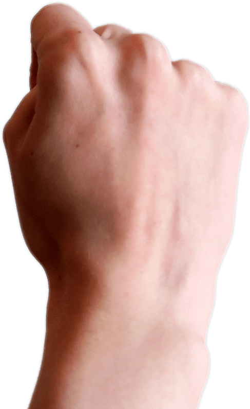 Download Clenched Fist Upward - Hand Clipart Png Download - PikPng