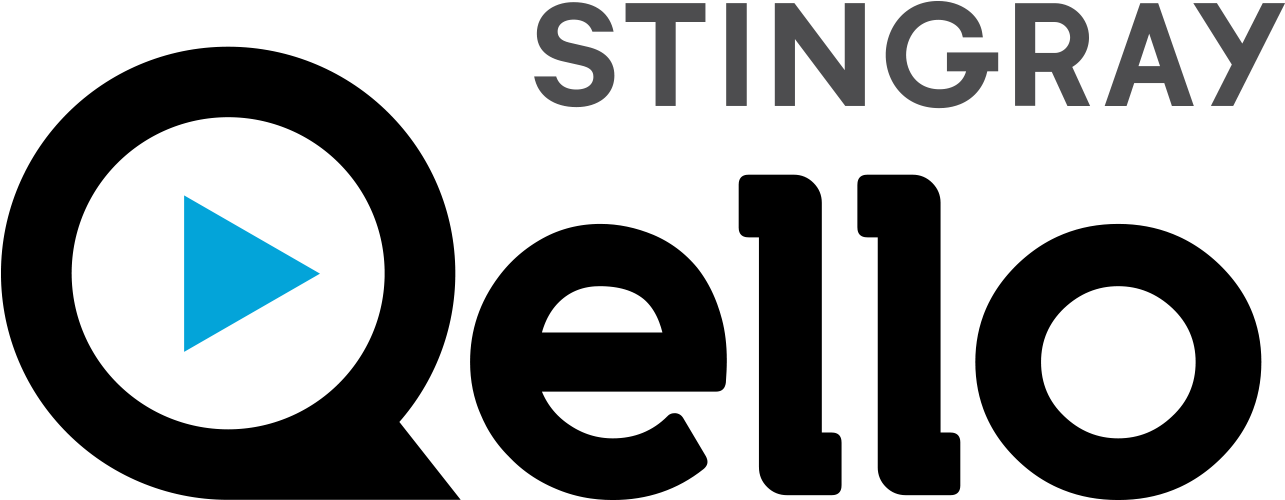 Stingray Qello Logo - Stingray Qello Clipart (1292x678), Png Download