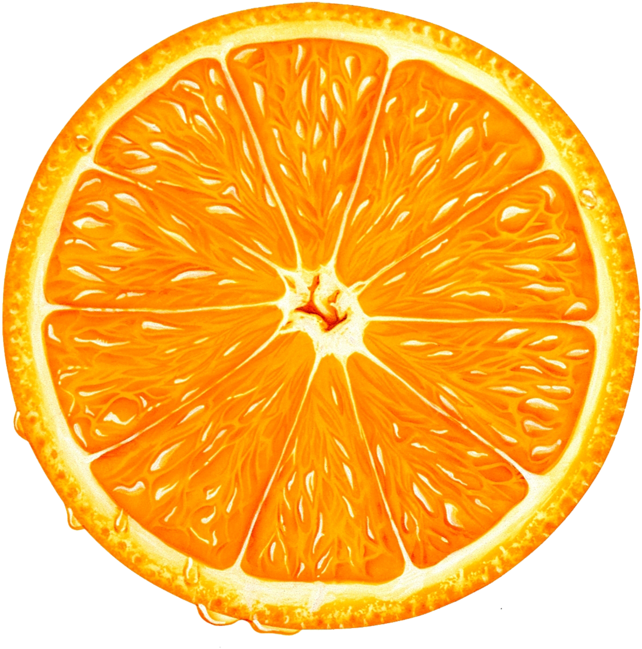 Orange Slice Png Clipart - Sliced Orange Png Transparent Png (693x698), Png Download