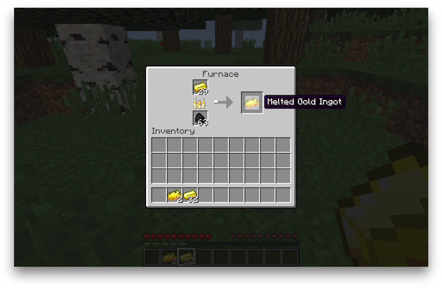 Smelting - Minecraft Crafting Clipart (1552x1012), Png Download