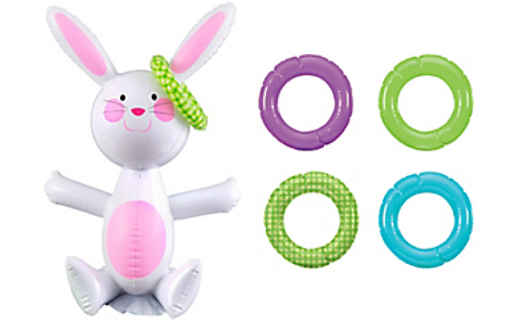 Bunny Tail Toss Easter Game - Stuffed Toy Clipart (746x1015), Png Download