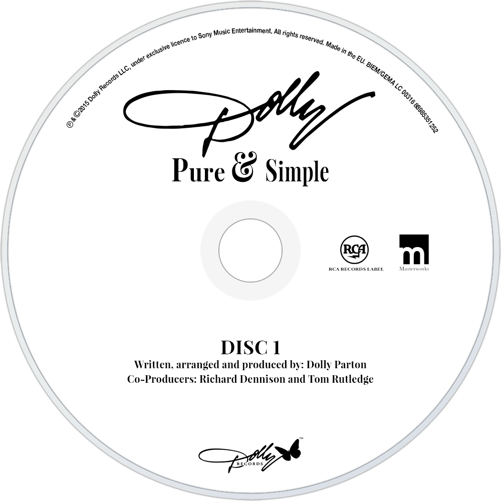 Dolly Parton Pure & Simple Cd Disc Image - Erykah Badu Worldwide Underground Cd Clipart (1000x1000), Png Download