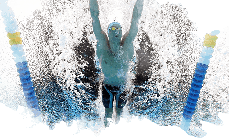 03 Michael Phelps En Una Semifina De 200 M En 2016 - Blue-footed Booby Clipart (750x474), Png Download