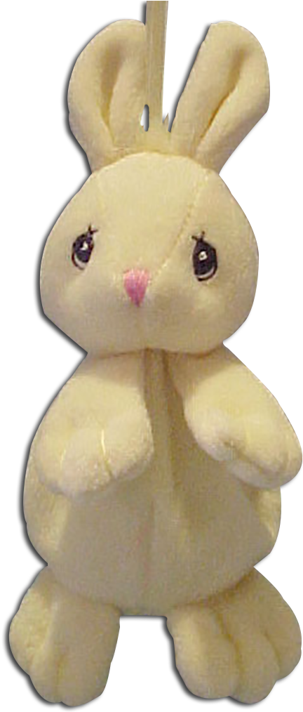 Precious Moments Tender Tail Mini Plush Ornament Yellow - Stuffed Toy Clipart (500x1013), Png Download