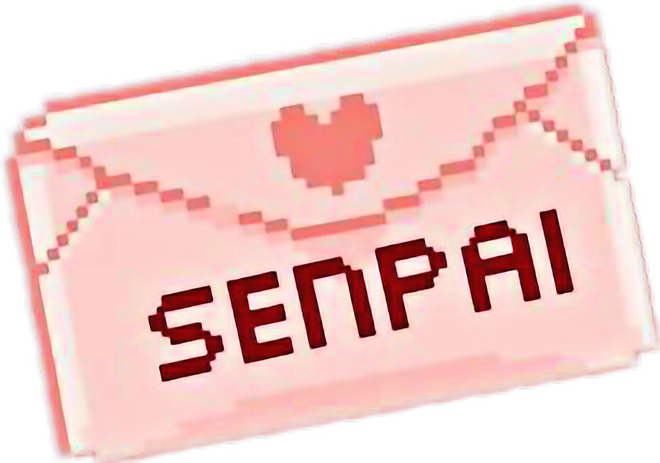 #senpai #kawaii #pink #aesthetic #cake Sixplanets - Pixel Love Letter Png Clipart (964x676), Png Download