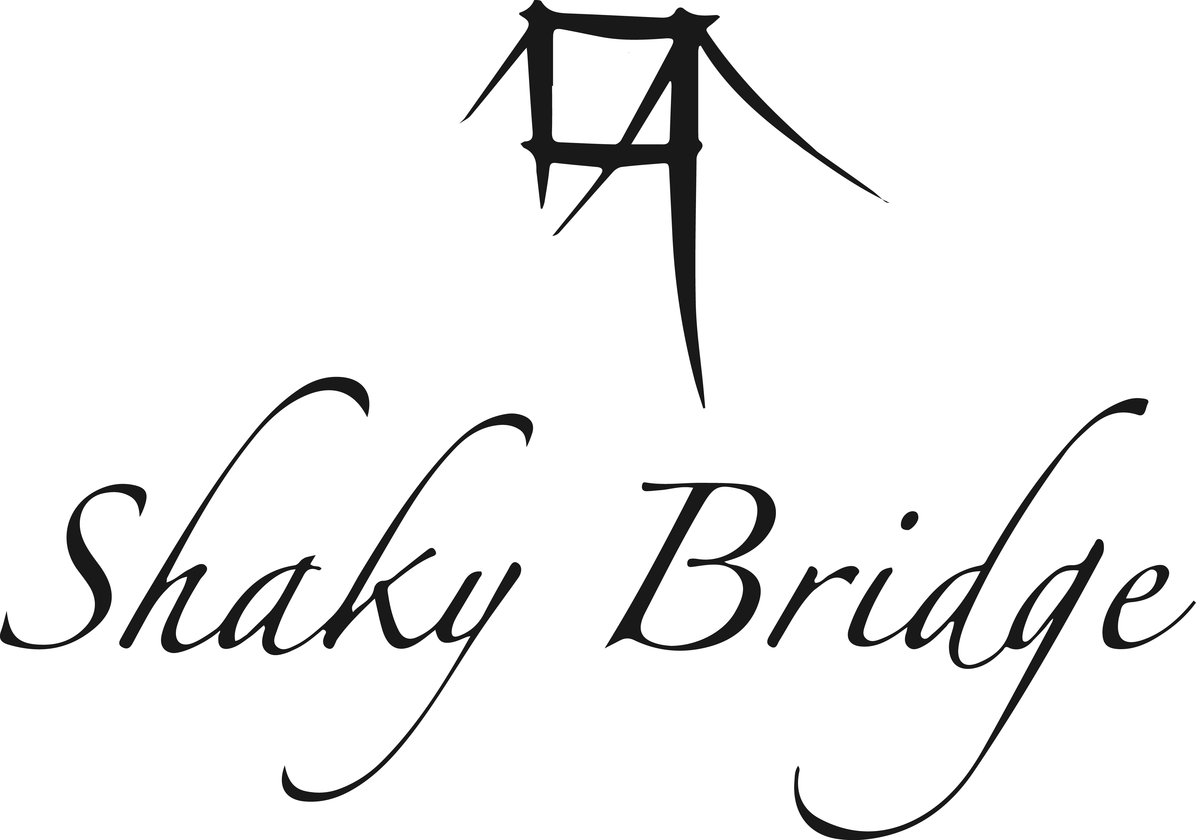 Shakybridge Otago Winery Logo - Calligraphy Clipart (3997x2808), Png Download
