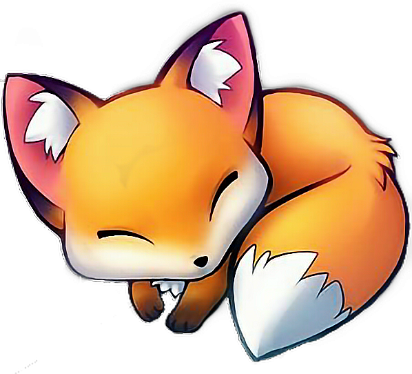 Fox Sticker - Anime Fox Gif Clipart (598x542), Png Download