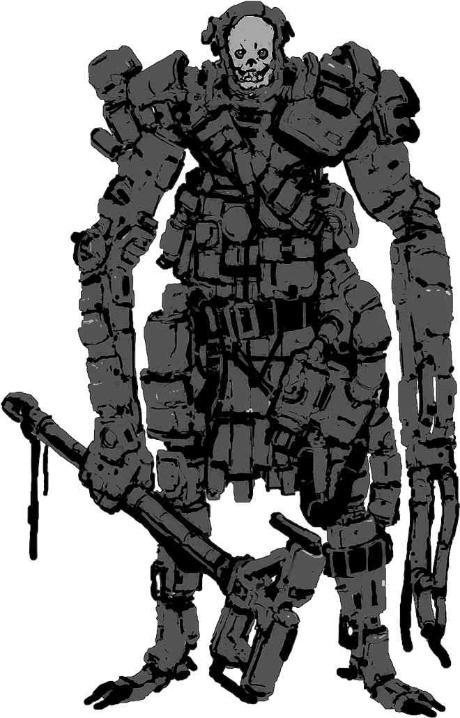 Cyberpunk Drawing Concept - Illustration Clipart (975x1250), Png Download