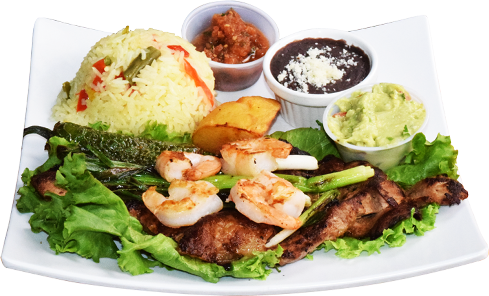 Carne Asada Con Camarones - Cơm Tấm Clipart (985x705), Png Download