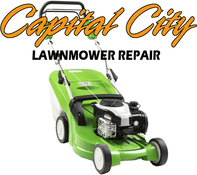 Capital City Lawnmower Repair - Lawn Mower White Background Clipart (643x571), Png Download