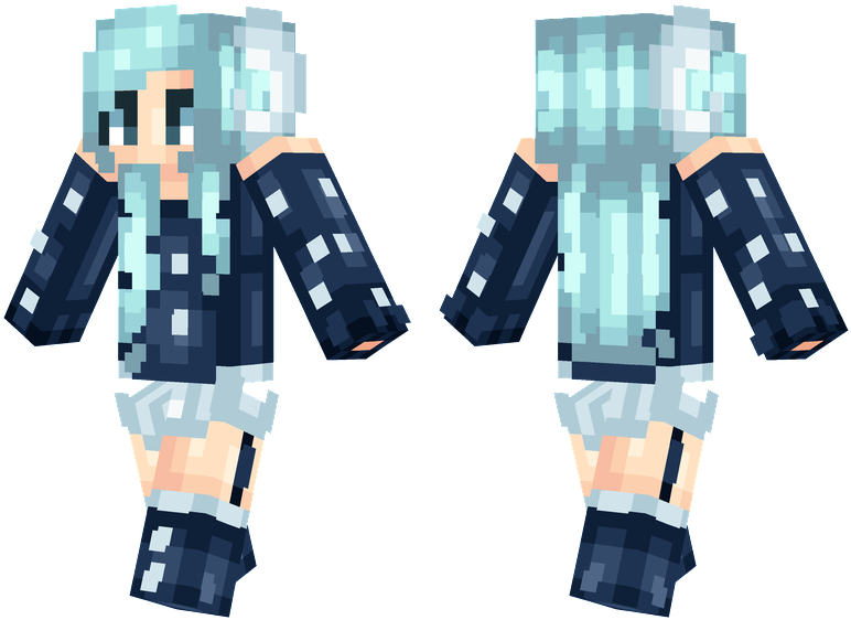 Moon Soul - Girl Skins Mc Clipart (804x576), Png Download