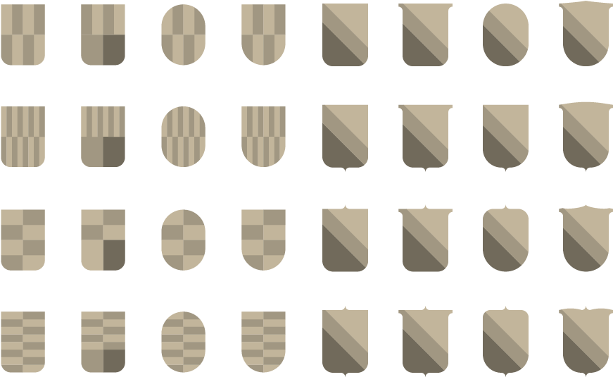 A Grupo Of Pre-made Vector Shields, Zip File Formats - Kiss Ripsitupsut Clipart (1161x772), Png Download