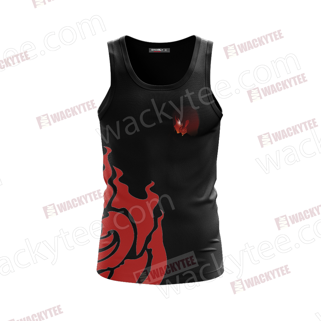 Rwby Ruby Rose 3d Tank Top Fullprinted Tank Top - Active Tank Clipart (1024x1024), Png Download