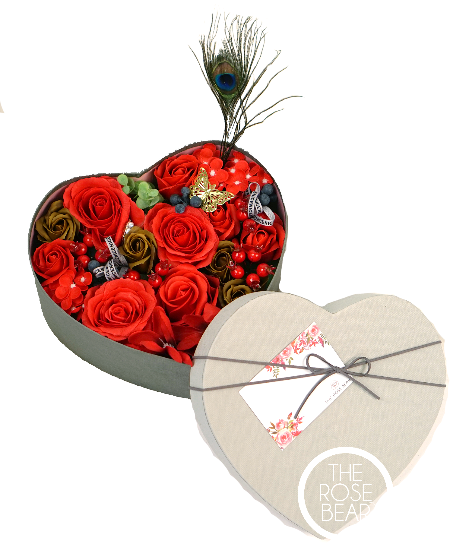 Ruby Heart Png - Garden Roses Clipart (1492x1804), Png Download