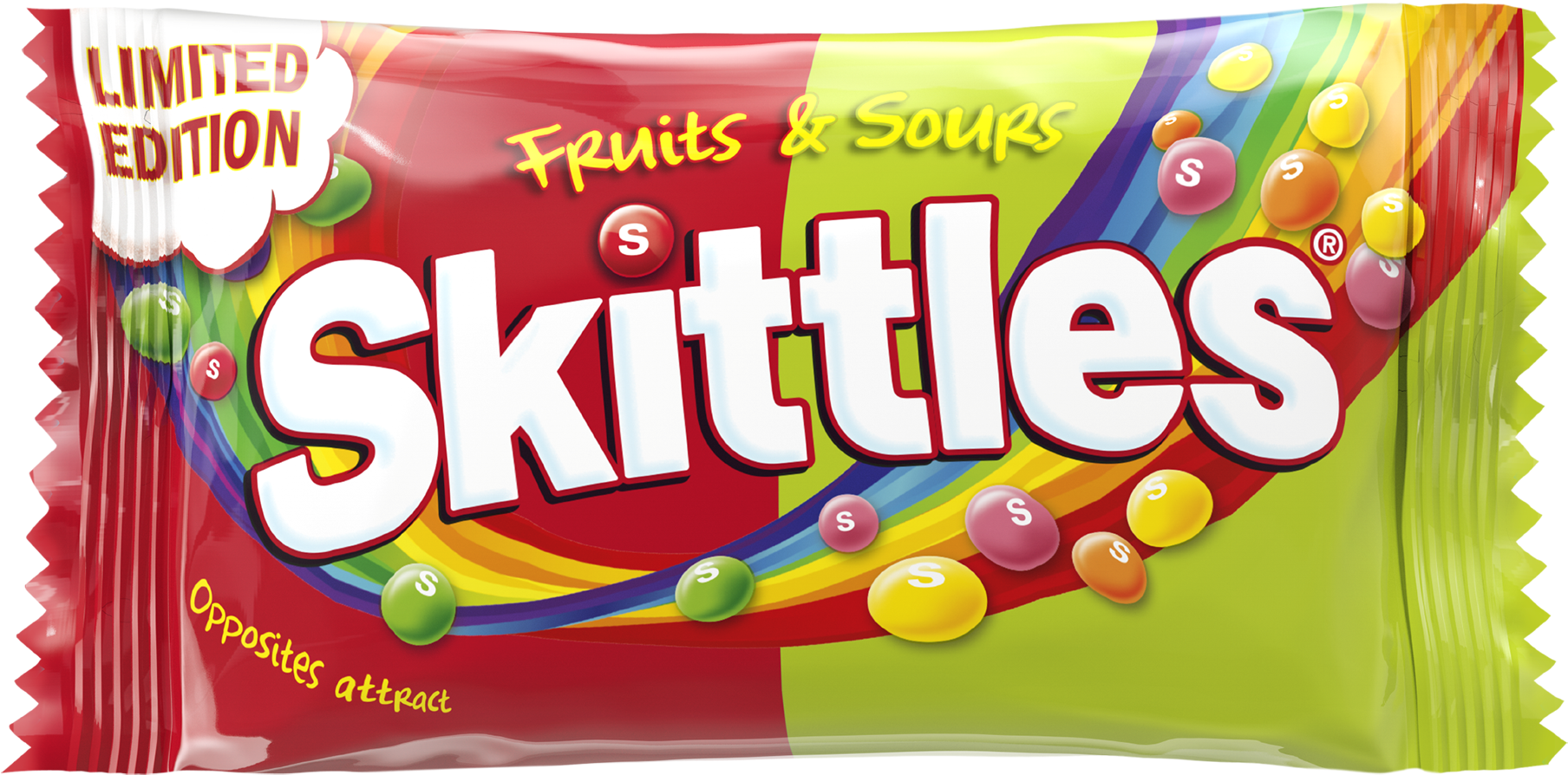 Skittles Transparent Bag - Transparent Sour Skittles Clipart (1920x1920), Png Download