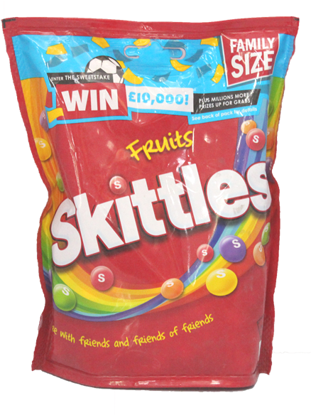 Skittles Fruits 38g - Skittles Clipart (600x600), Png Download