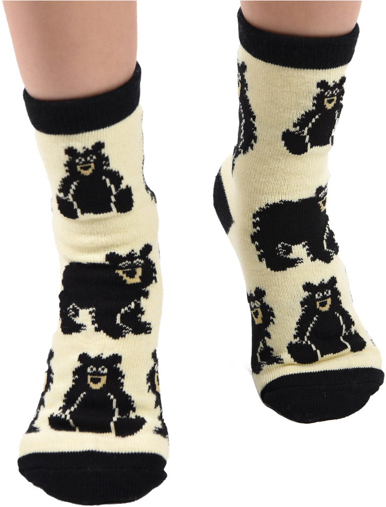 Bear Cub - Sock Clipart (863x1050), Png Download