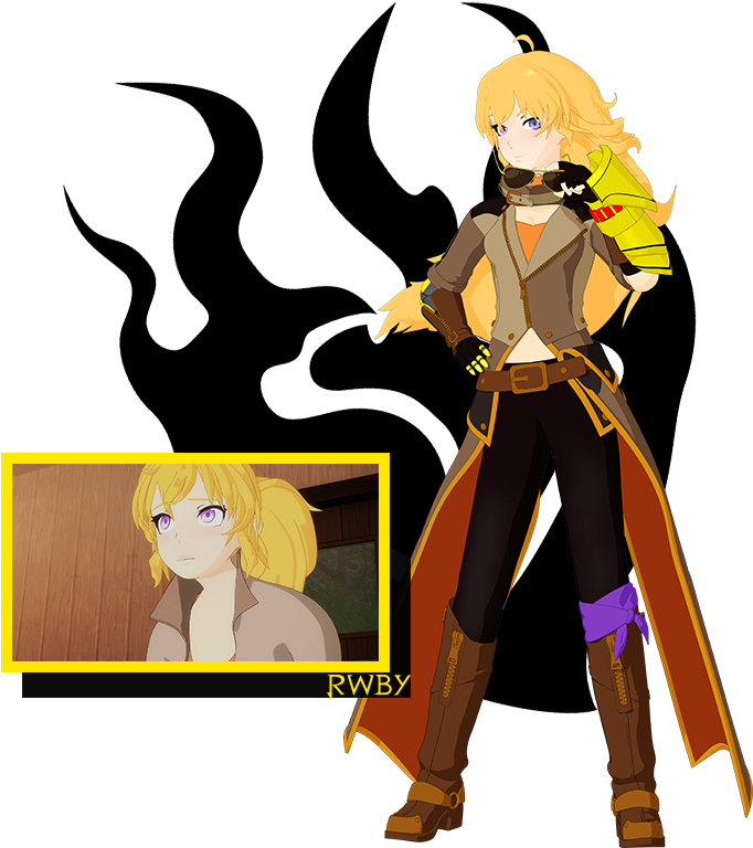 Rwby Yang Clipart (1109x807), Png Download