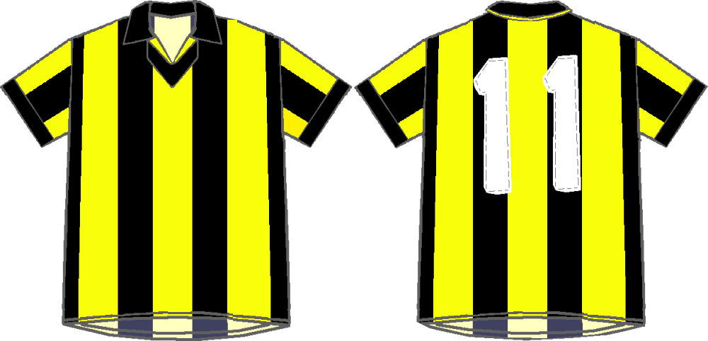 1966 Camiseta Peñarol - Camiseta Peñarol 1966 Clipart (1000x482), Png Download