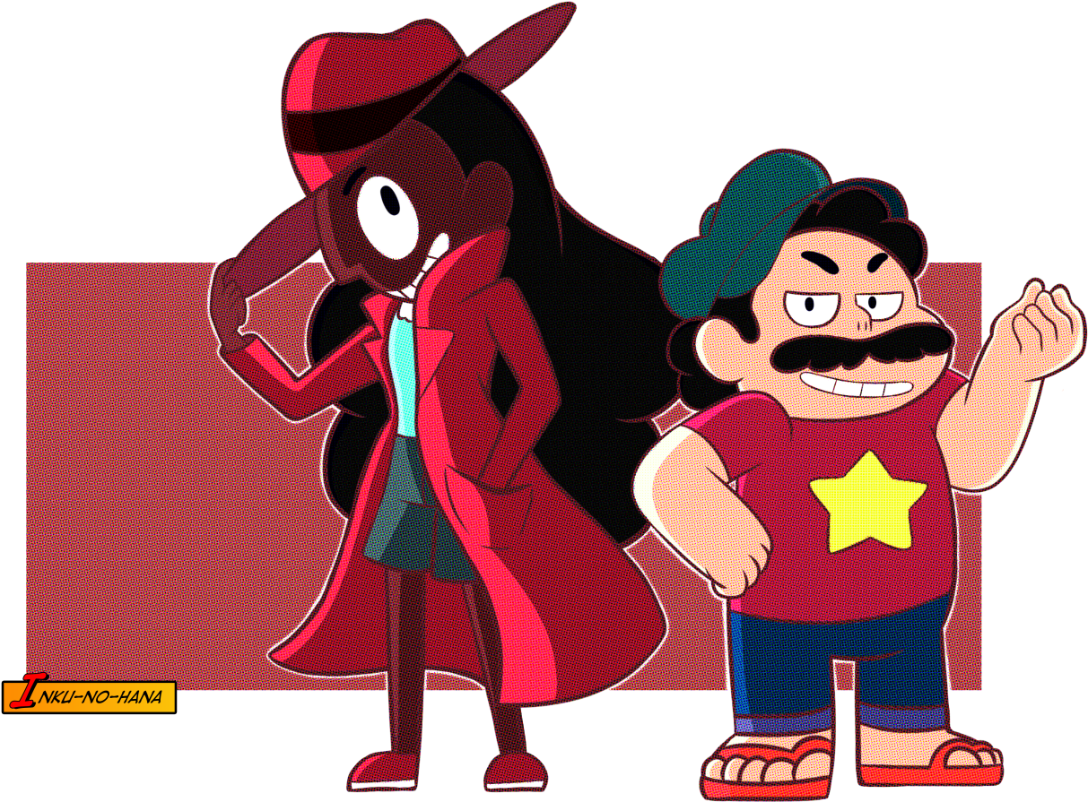 Steven Universe Connie Veronica Cucamonga Peter Pizzapopolis - Cartoon Clipart (1213x895), Png Download