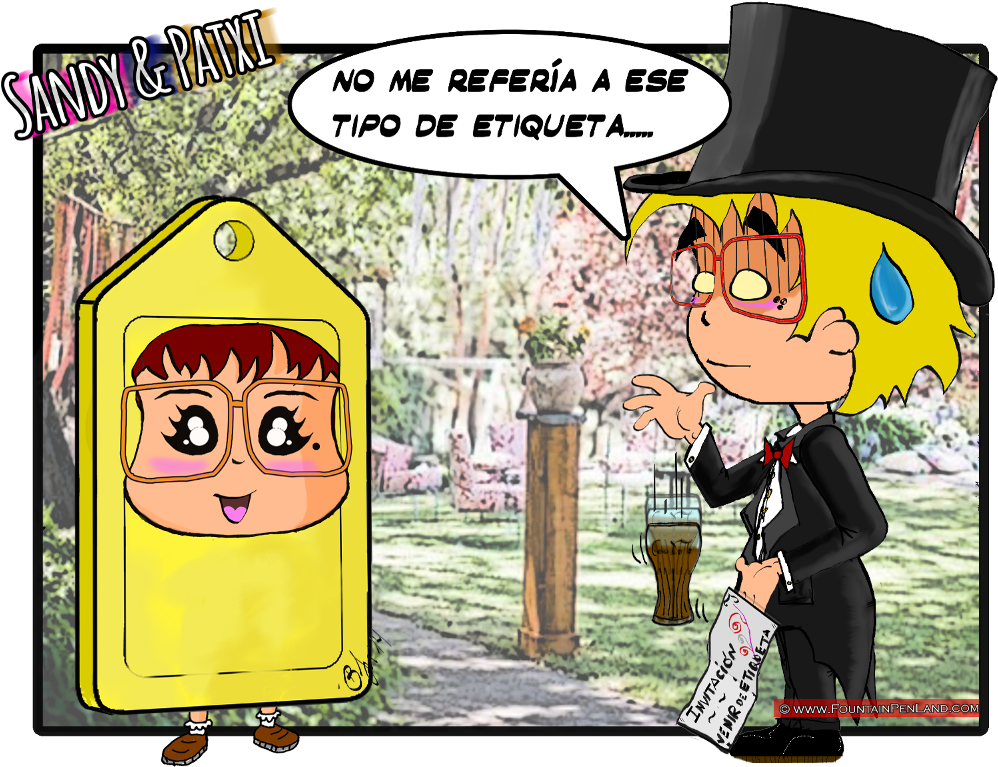 Humor Etiqueta Patxi & Sandy Patxi Viñeta Mal Entendido - Cartoon Clipart (998x767), Png Download