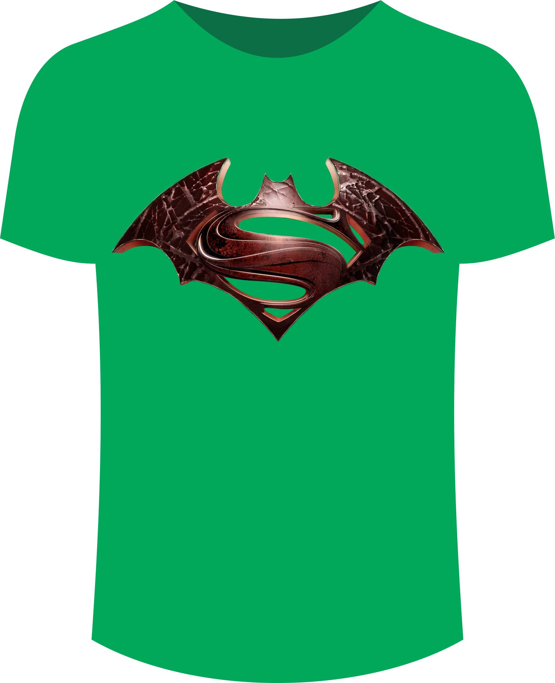 Camiseta Batman Verde - Active Shirt Clipart (1765x2175), Png Download