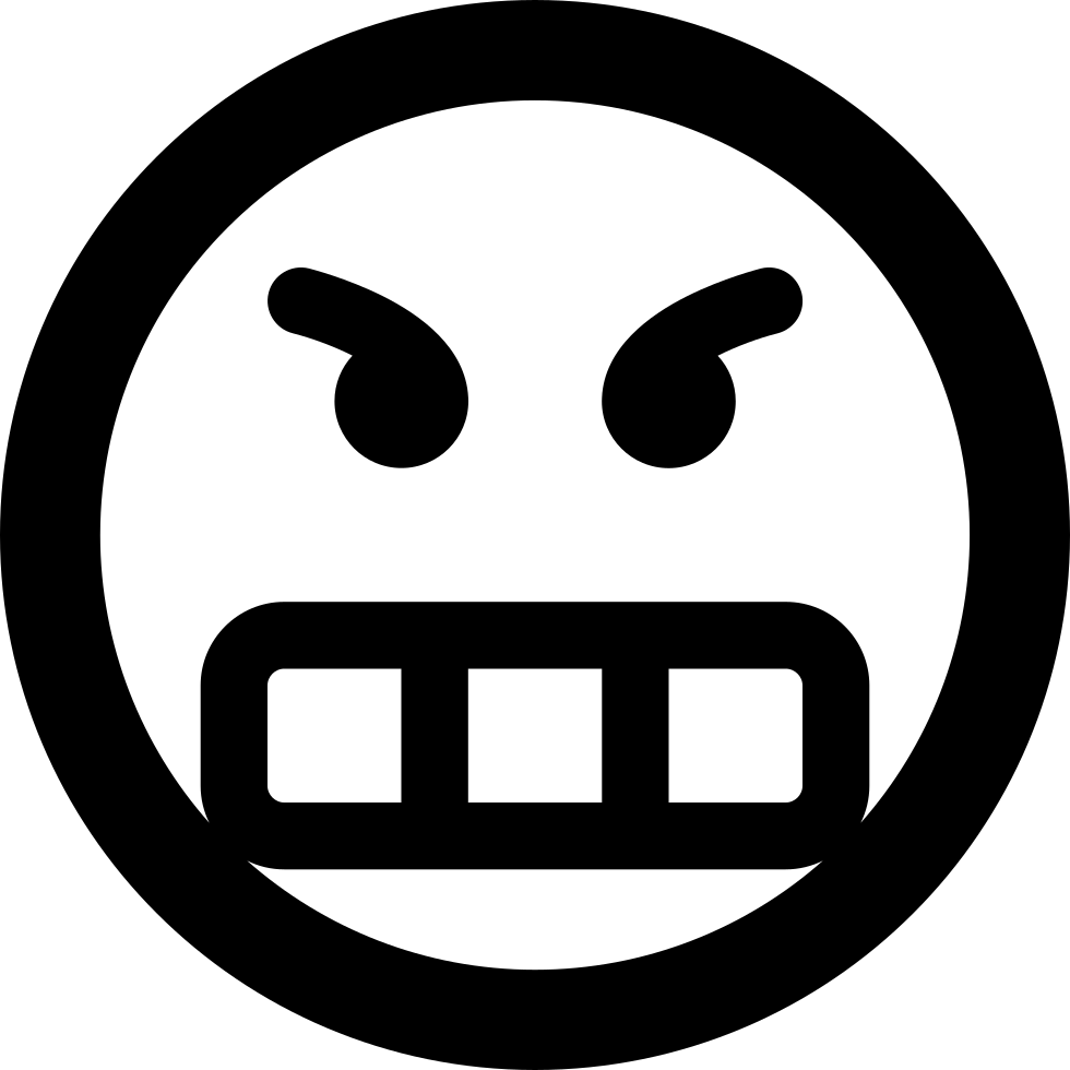Frustrated Comments - Emoji Enojado Vector Clipart (980x980), Png Download