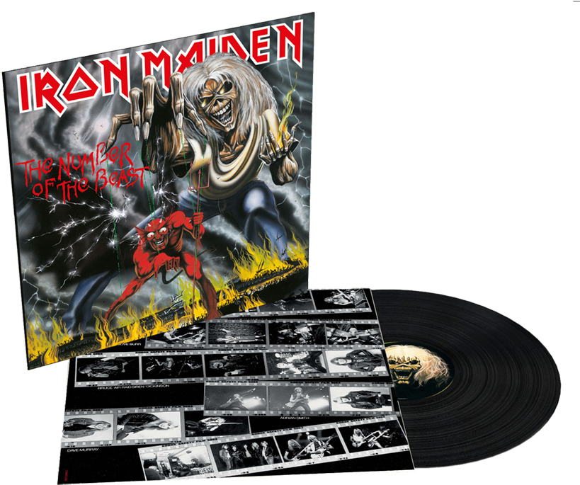 Iron Maiden The Number Of The Beast - Iron Maiden Number Of The Beast Lp Clipart (846x700), Png Download