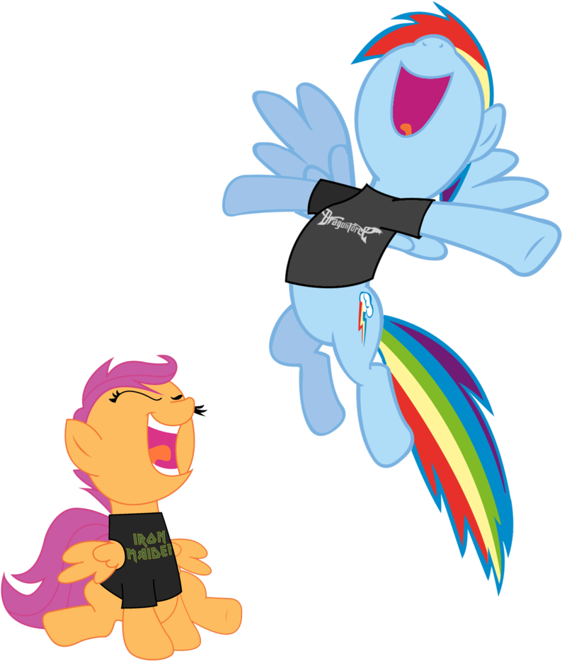 Iron Maiden Clipart Transparent - Rainbow Dash And Scootaloo Scat - Png Download (1024x1024), Png Download