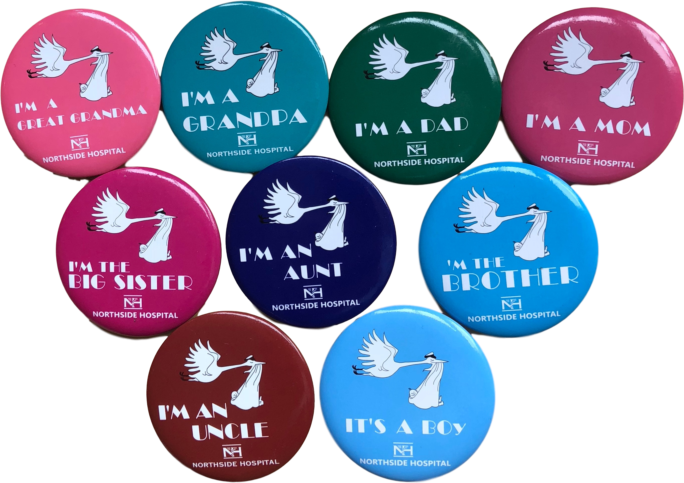 Announcement Buttons With Custom Imprint - Circle Clipart (3024x2320), Png Download