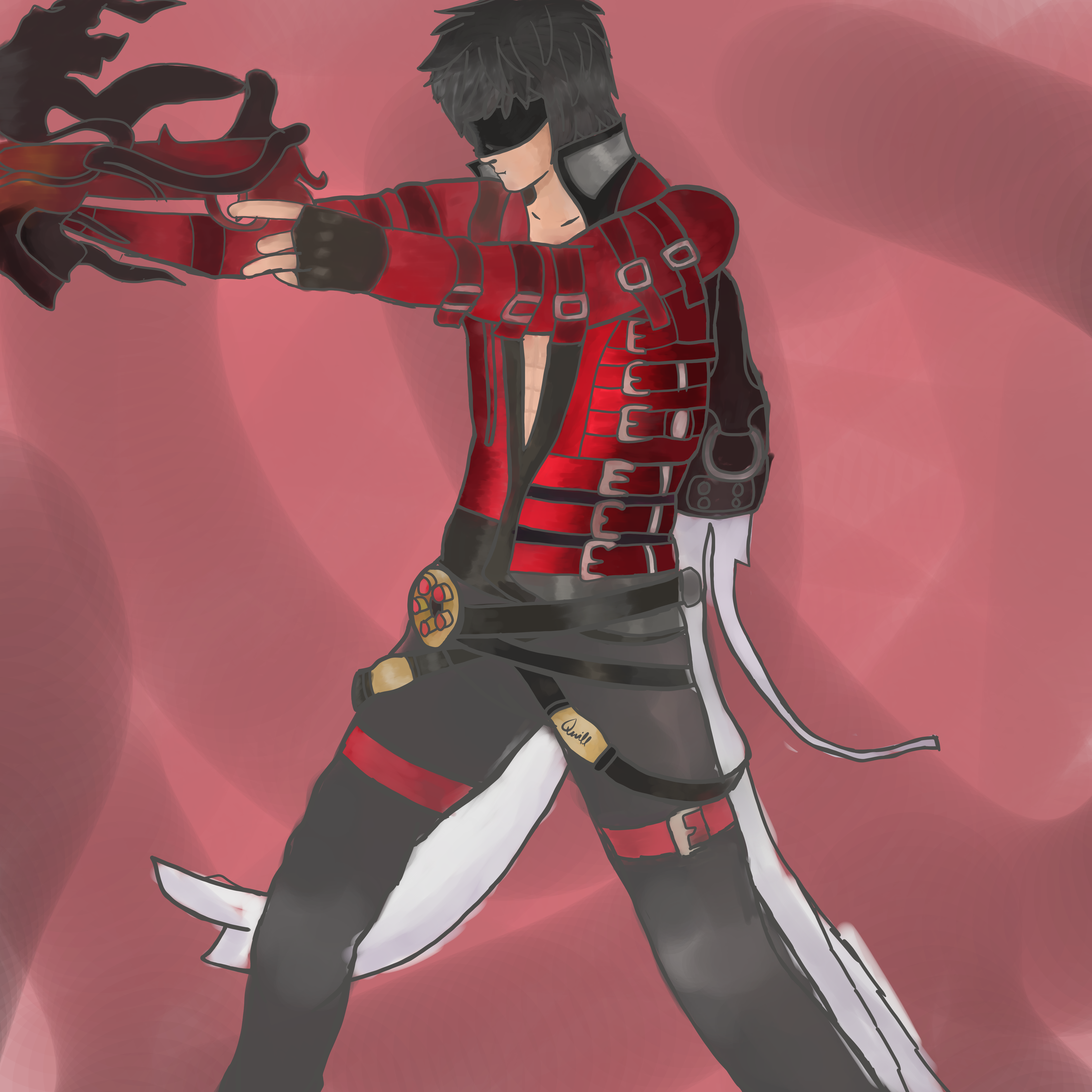 Mediatried To Sketch My Gunslinger - Blade And Soul Gunslinger Art Clipart (5000x5000), Png Download