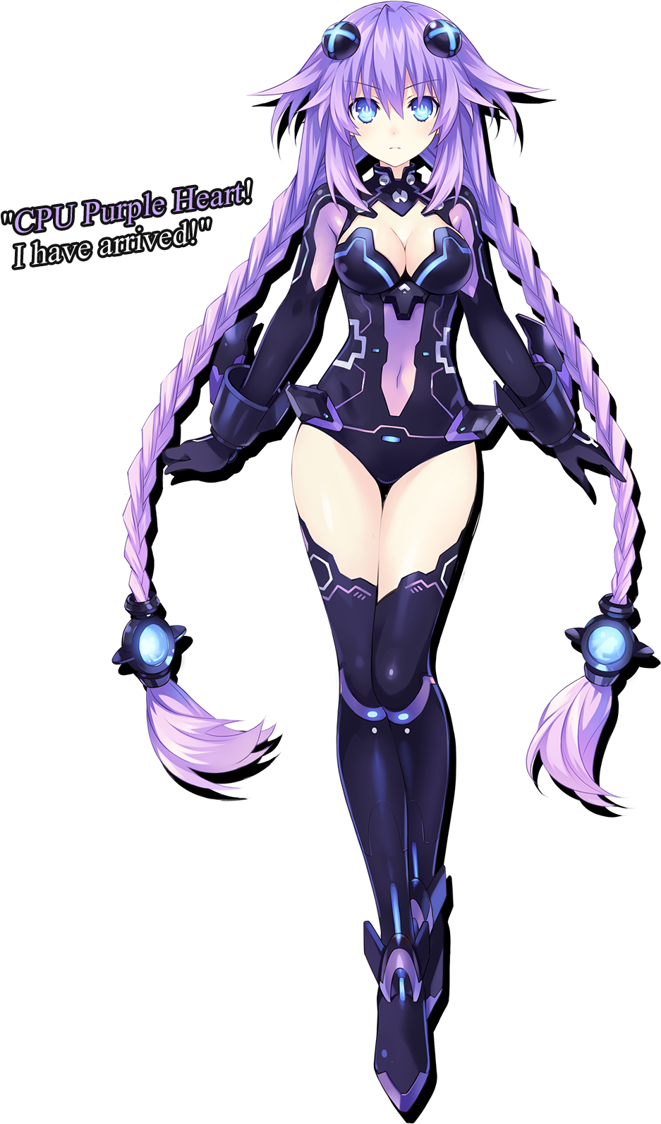 Hyperdimension Neptunia Png , Png Download - Anime Purple Heart Neptunia Clipart (937x1592), Png Download