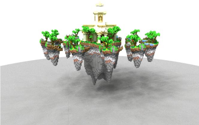 Minecraft Skywars Map Trgamer - Tree Clipart (663x540), Png Download