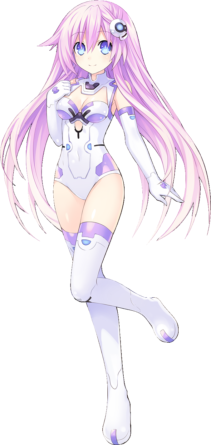 Nepgear Purple Sister Hyperdimension Neptunia Clipart (691x1433), Png Download