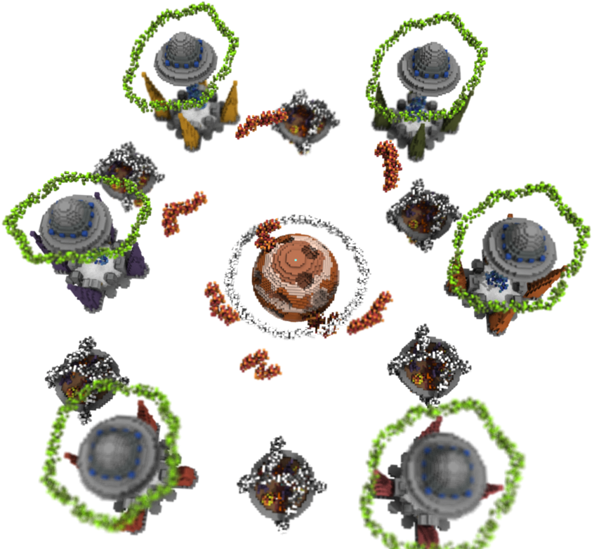 Map Skywars / Bedwars - Circle Clipart (960x800), Png Download
