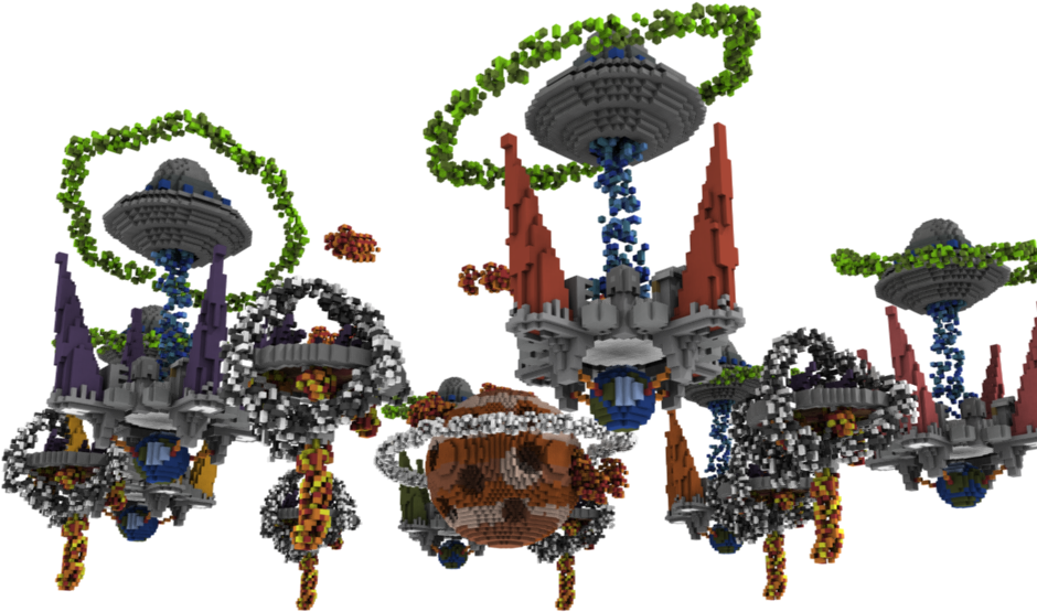 Map Skywars / Bedwars - Lego Clipart (960x800), Png Download