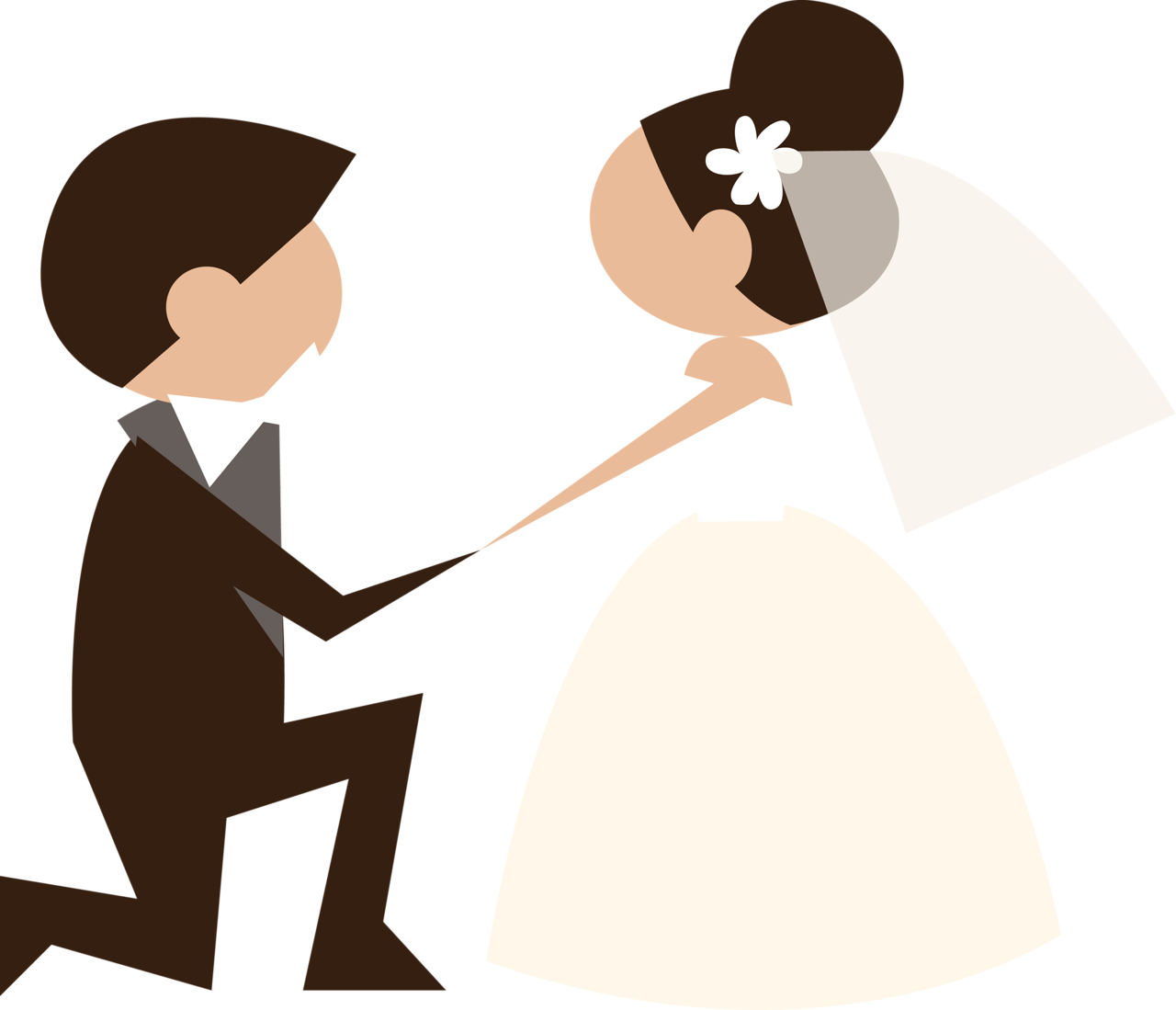 Casamento - Husband And Wife Clipart (1280x1099), Png Download