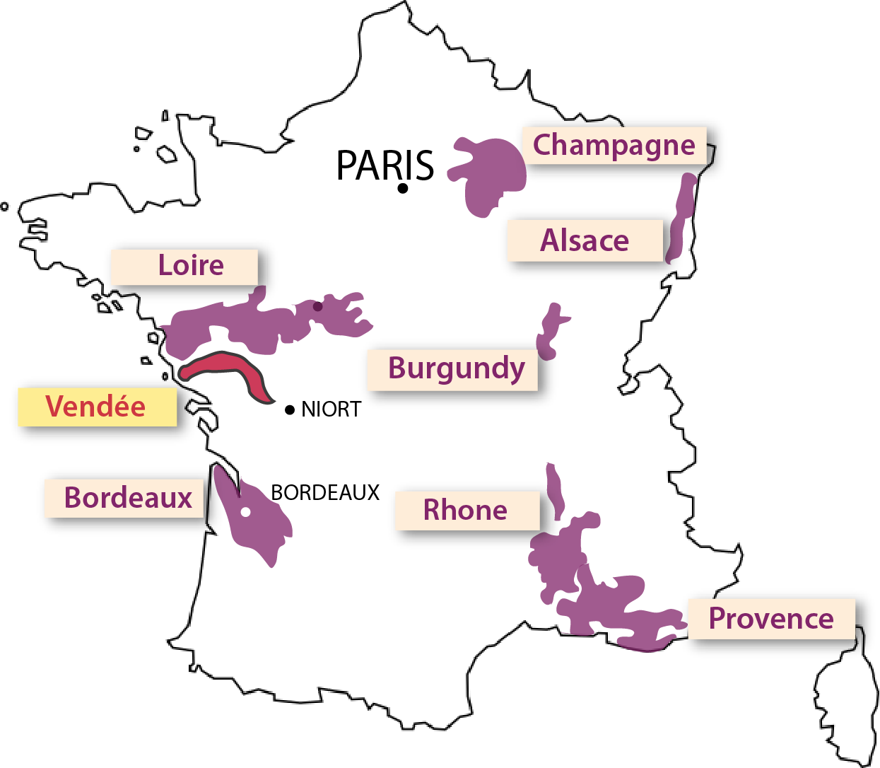 Wine Regions In France - French Wine Region Tours Clipart (1245x1086), Png Download