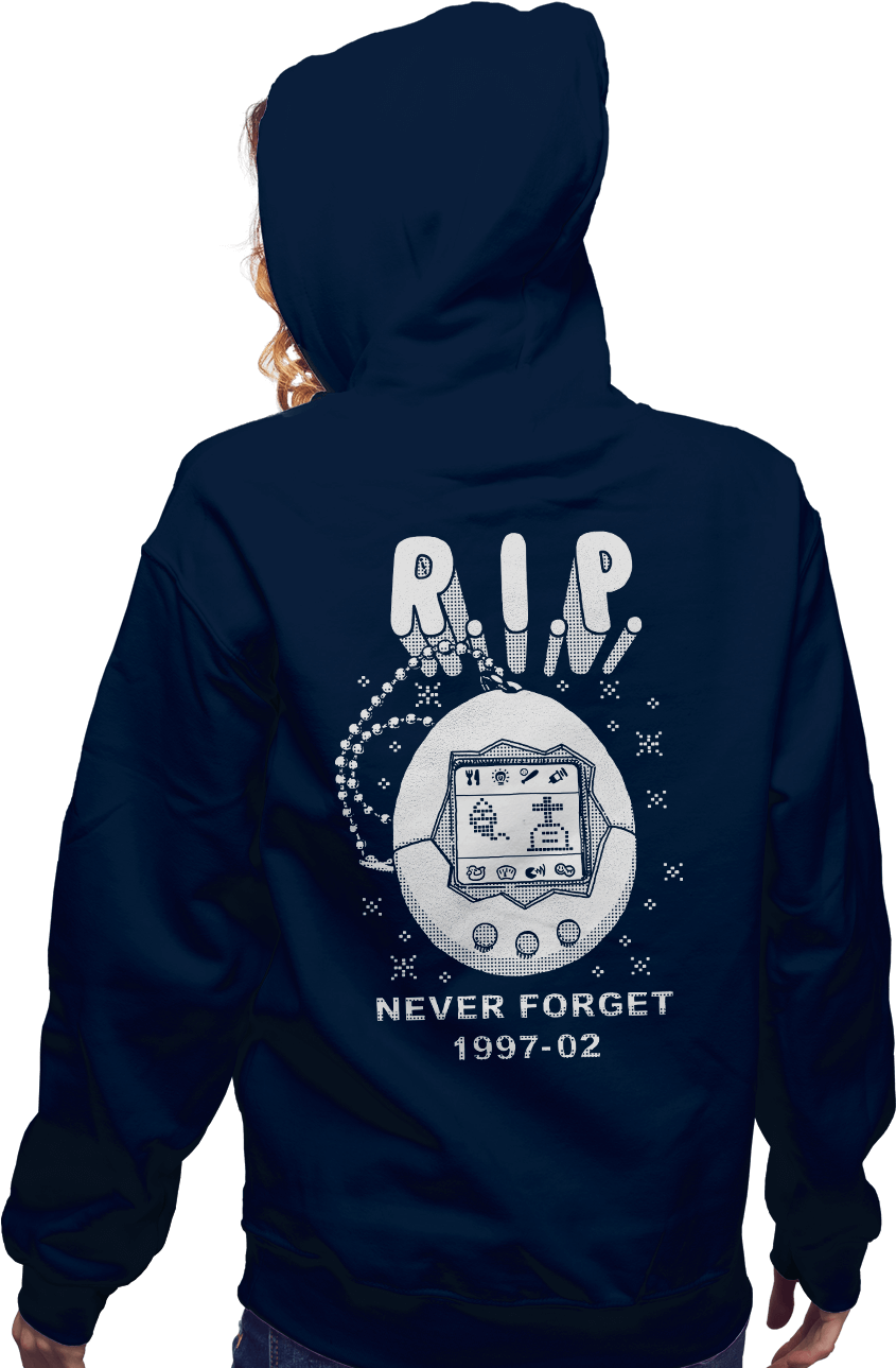 Rip Tamagotchi - Hoodie Clipart (930x1294), Png Download