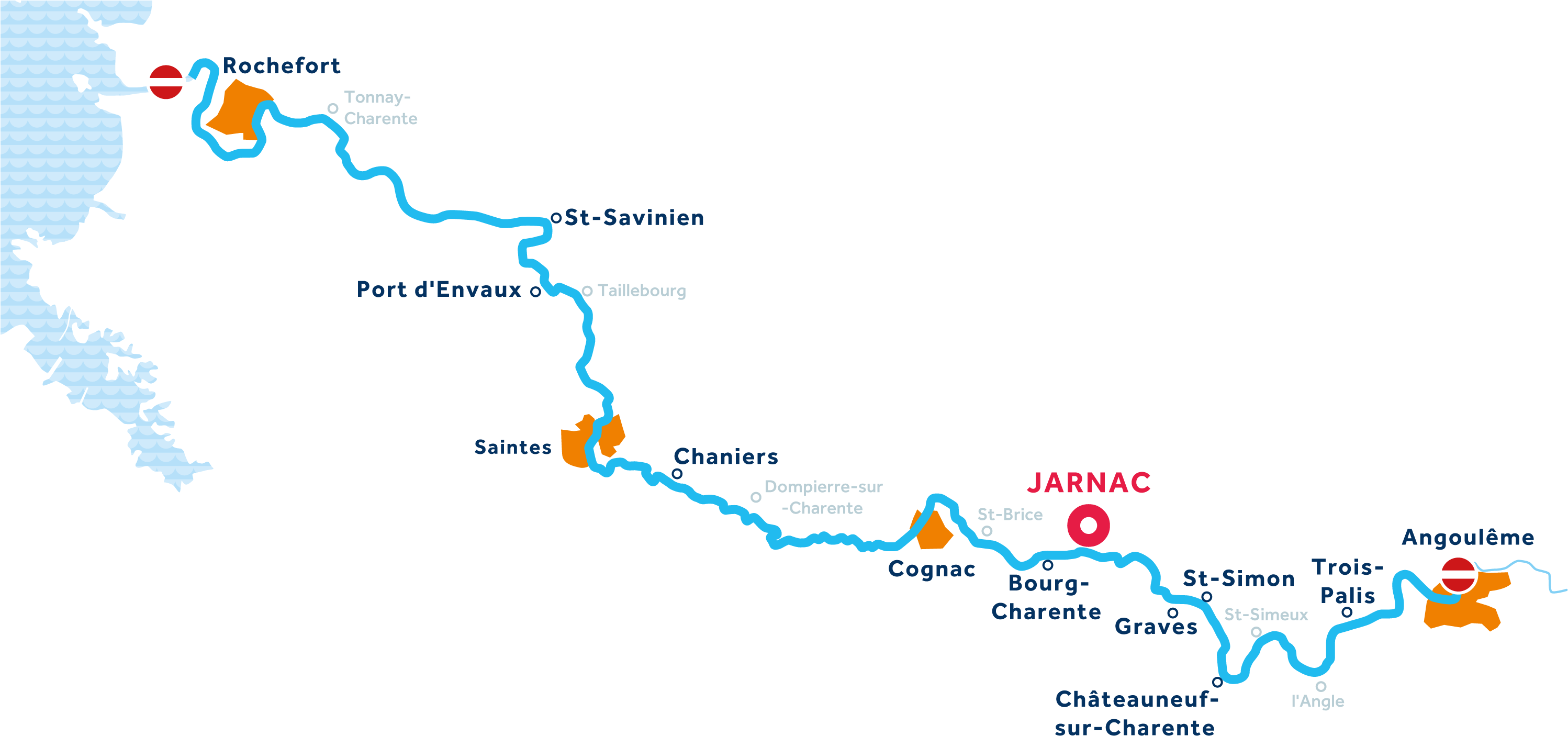 Charente Boat Rentals France 2018, Hire Boats From - Carte Fluviale Gratuite De La Charente Clipart (3000x1554), Png Download