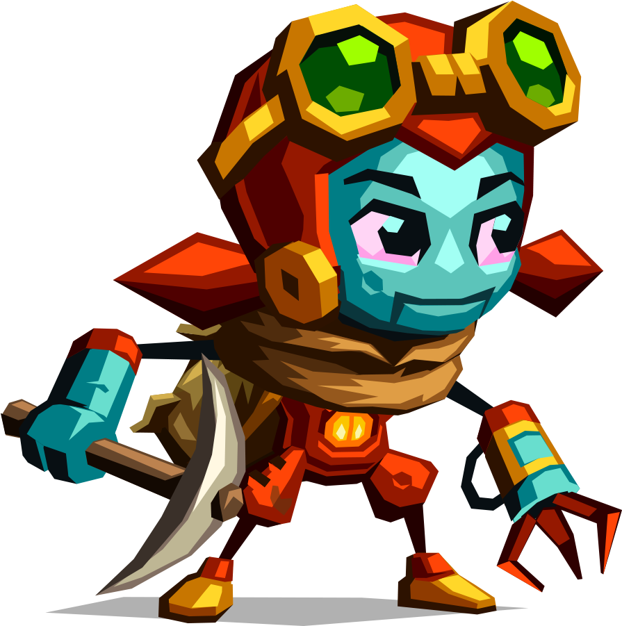 Steamworld Dig 2 Dorothy With Pickaxe - Steamworld Dig 2 Dorothy Clipart (1000x1000), Png Download