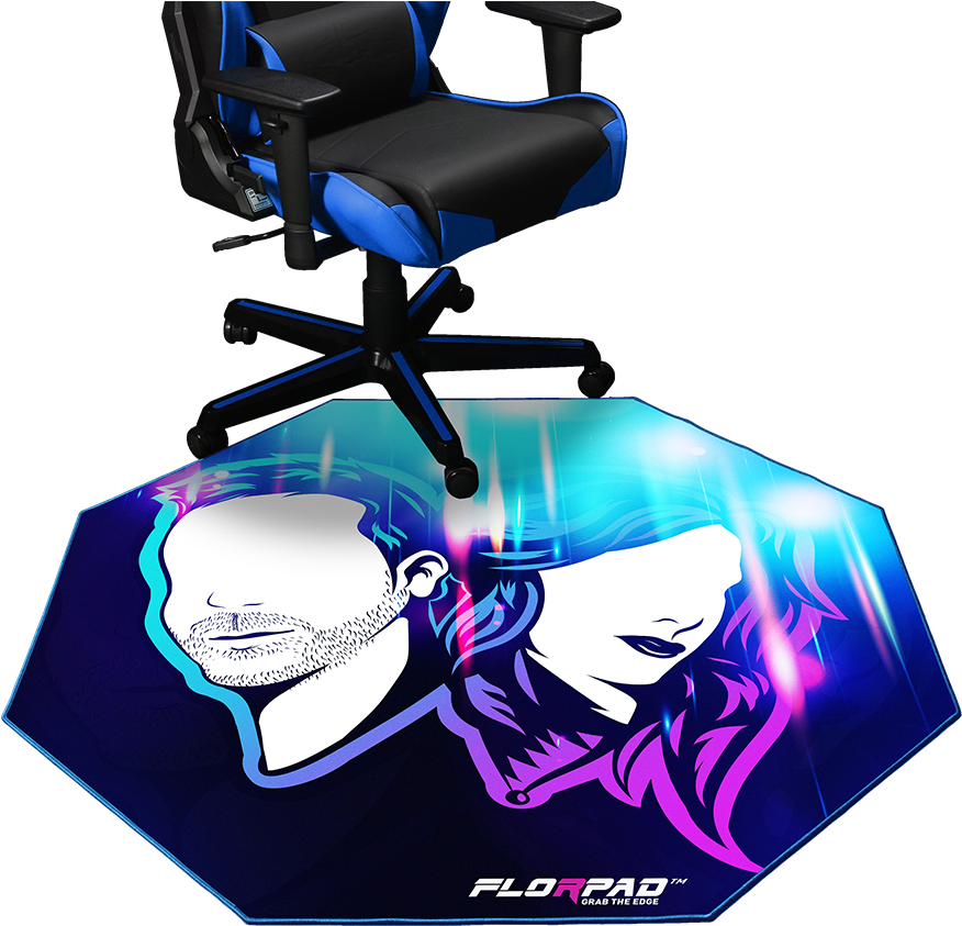 Florpad™ Faceless - Gaming Chair Floor Pad Clipart (891x891), Png Download