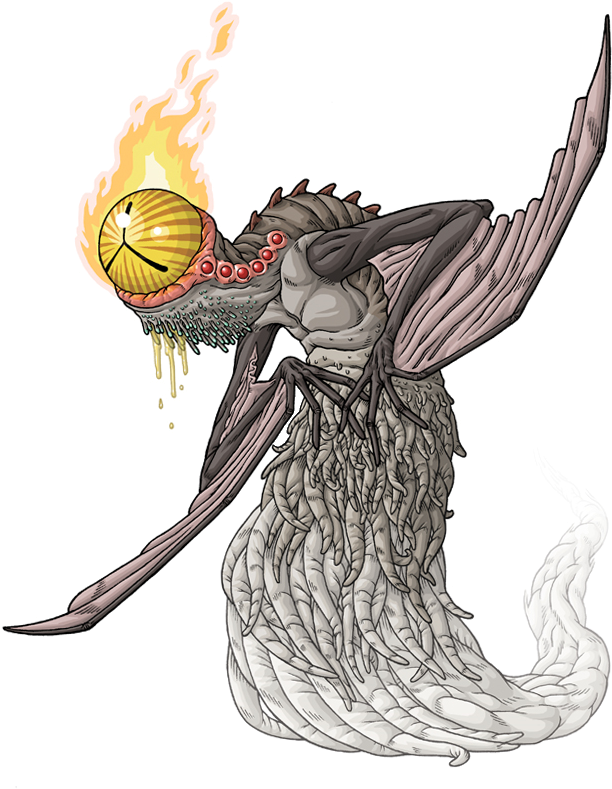 Cthulhu Drawing Faceless - Human Great Old One Clipart (732x936), Png Download