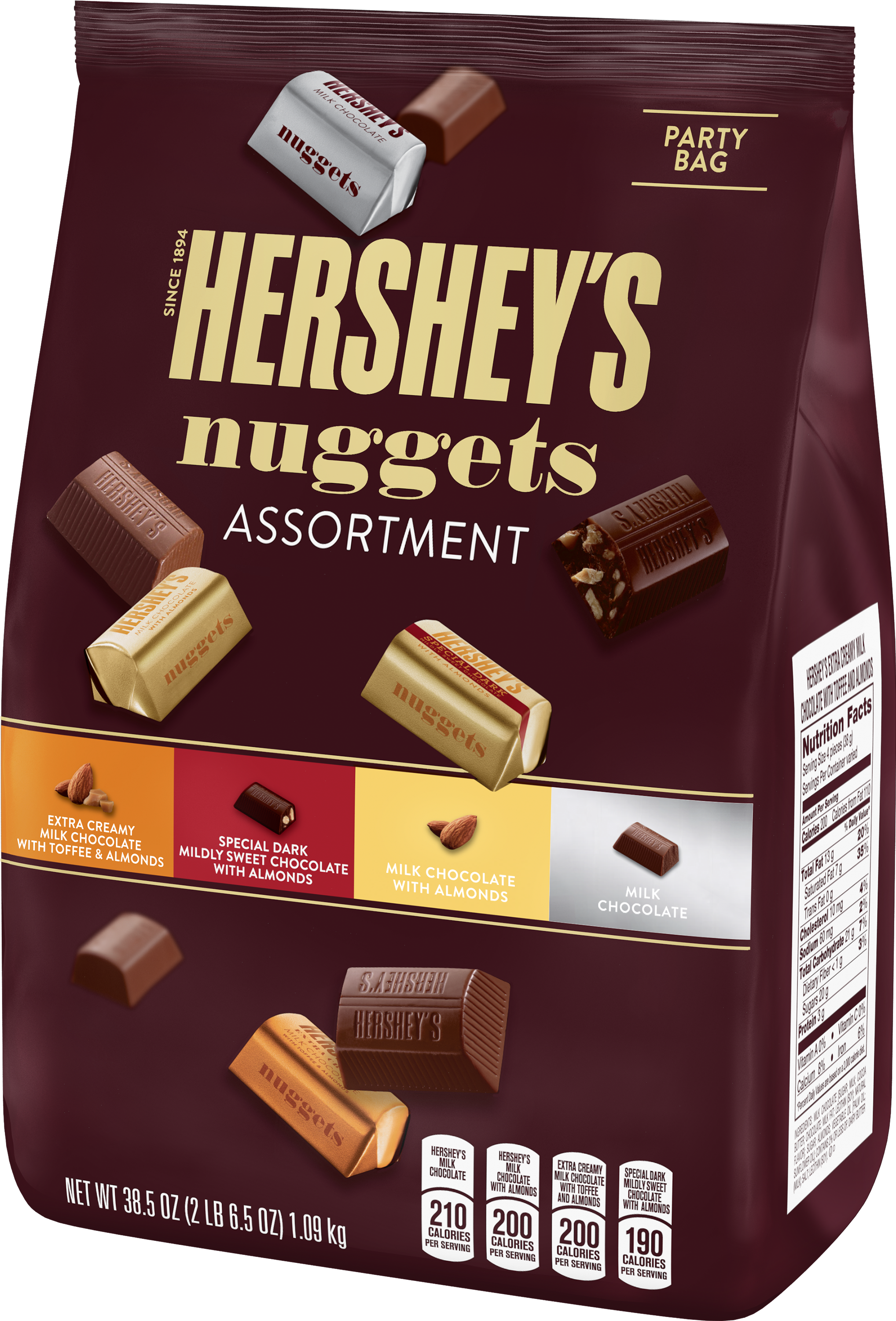 Hershey Nuggets Assorted 16.7 Oz Clipart (3000x3000), Png Download