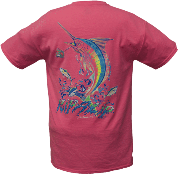Safety Pink Short Sleeve T-shirt - Swordfish Clipart (600x600), Png Download