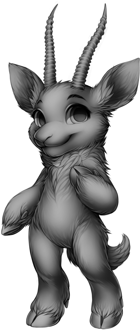 Furvilla Antelope Base - Base Deer Clipart (639x1280), Png Download