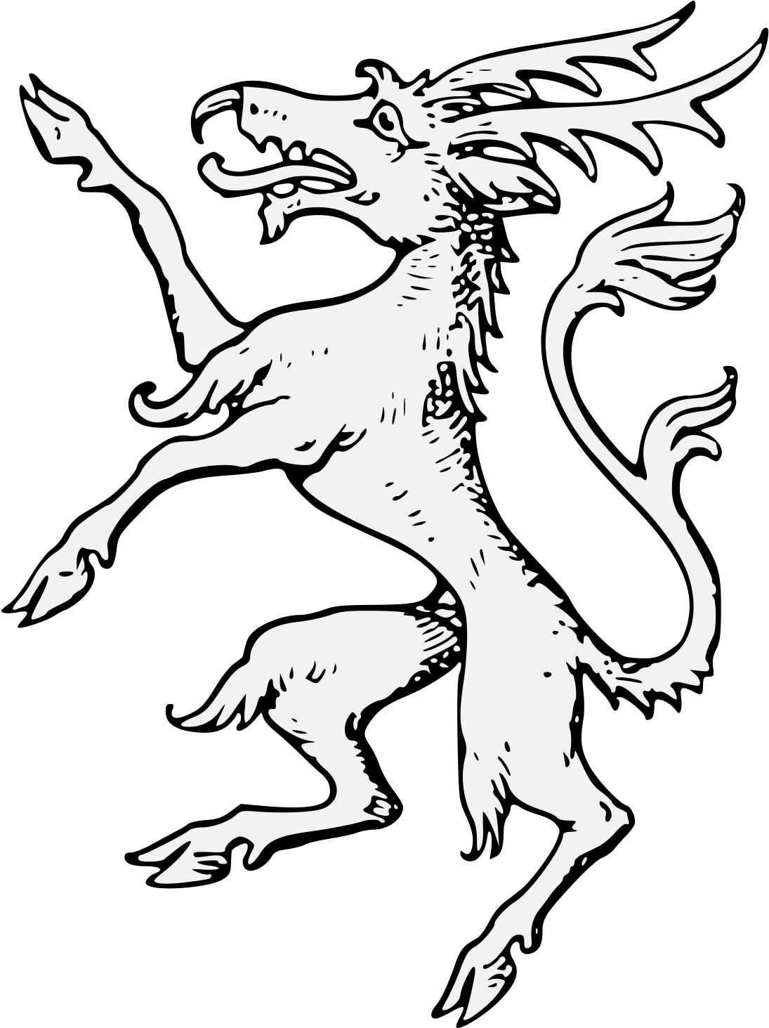 Antelope Rampant - Sarke Vorunah Clipart (1106x1462), Png Download